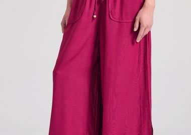 Loose fit παντελόνα από βισκόζη - FUNKY BUDDHA - 