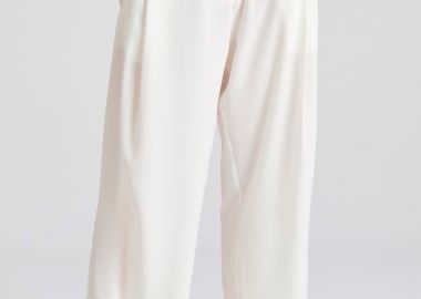 Loose fit παντελόνι με πιέτες στη μέση - FUNKY BUDDHA - 