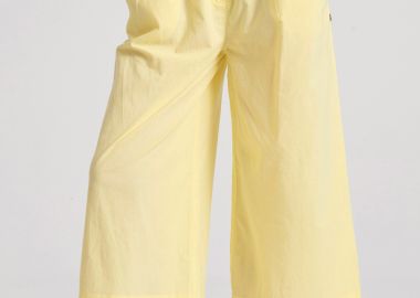 Loose fit παντελόνι με πιέτες στη μέση - FUNKY BUDDHA - 