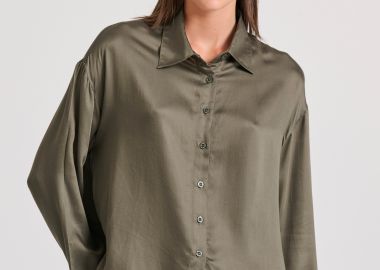 Loose fit πουκάμισο από βισκόζη - FUNKY BUDDHA - 