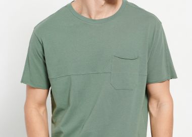 Loose fit t-shirt με raw edges - FUNKY BUDDHA - 