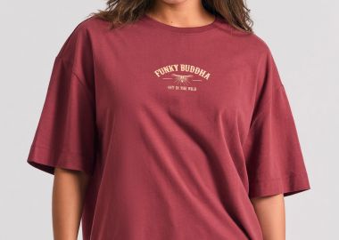 Loose fit t-shirt με τύπωμα - FUNKY BUDDHA - 