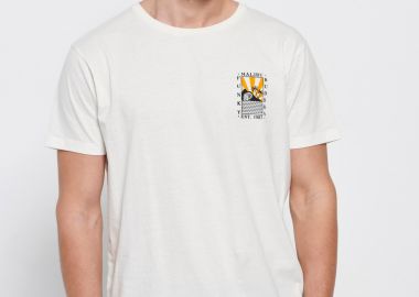 Loose fit t-shirt με τύπωμα στην πλάτη - FUNKY BUDDHA - 