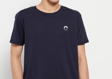 Loose fit t-shirt με τύπωμα στο στήθος - FUNKY BUDDHA - 