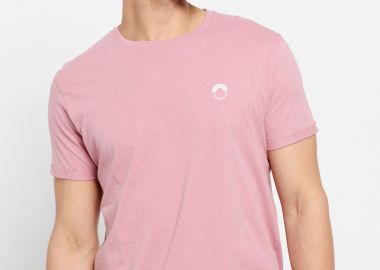 Loose fit t-shirt με τύπωμα στο στήθος - FUNKY BUDDHA - 