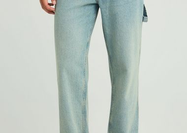 Loose fit τζιν παντελόνι με washed effects - FUNKY BUDDHA - 