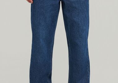 Loose fit τζιν παντελόνι με washed effects - FUNKY BUDDHA - 