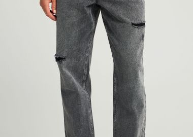 Loose fit τζιν παντελόνι με washed effects - FUNKY BUDDHA - 