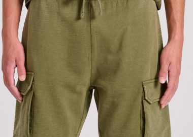Loose tapered fit αθλητική cargo βερμούδα - FUNKY BUDDHA - 