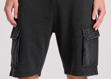 Loose tapered fit αθλητική cargo βερμούδα - FUNKY BUDDHA - 