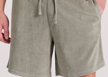 Loose tapered fit πετσετέ αθλητική βερμούδα - FUNKY BUDDHA - 