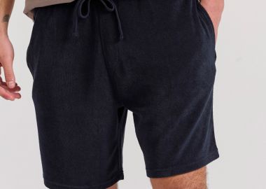 Loose tapered fit πετσετέ αθλητική βερμούδα - FUNKY BUDDHA - 