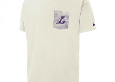 Los Angeles Lakers Courtside Men's Nike NBA Max90 TShirt Sail HQ9411133 MBS - Nike Sportswear - 