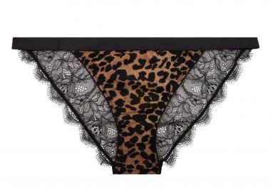 Love Stories γυναικείο σλιπ brief με leopard print και floral δαντέλα 