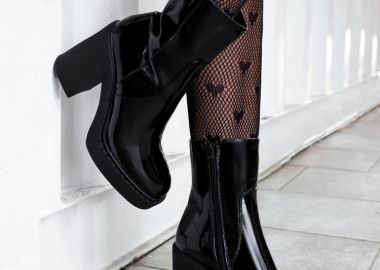 ΛΟΥΣΤΡΙΝ ΜΑΥΡΑ ΜΠΟΤΑΚΙΑ - SARA - sense-shop - 