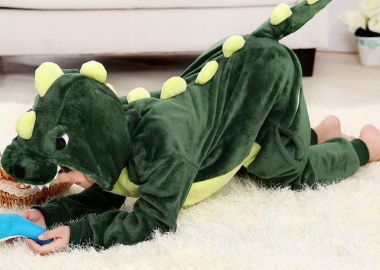ΛΟΥΤΡΙΝΗ ΟΛΟΣΩΜΗ ΠΥΤΖΑΜΑ- DINOSAUR -  - 