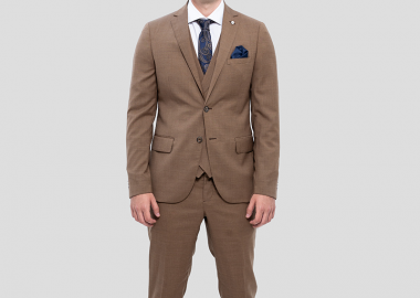 LUBIAM Ανδρικό Brown Suit - LUBIAM - 