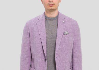 LUBIAM Ανδρικό Classic Suit In Purple - LUBIAM - 