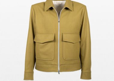 LUBIAM Ανδρικό Κίτρινο Sweater Jacket - LUBIAM - 