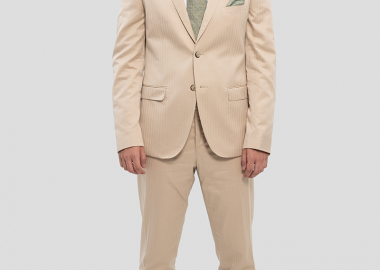 LUBIAM Ανδρικό Regular fit Suit In Beige - LUBIAM - 