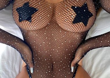 LUMINA NET STRASS BODYSUIT - fashionroom - 
