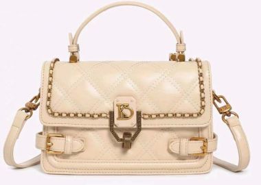 luxurious καπιτονέ τσάντα Jerome apricot - PerfectDress.gr - 