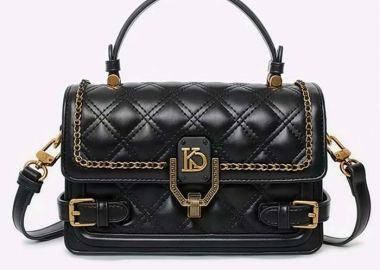 luxurious καπιτονέ τσάντα Jerome μαύρο - PerfectDress.gr - 