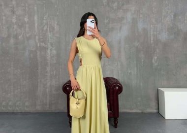 LYDIA ΓΥΝΑΙΚΕΙO ΑΜΑΝΙΚΟ MAKΡΥ ΦΟΡΕΜΑ (ΛΑΙΜ) - SOU - 