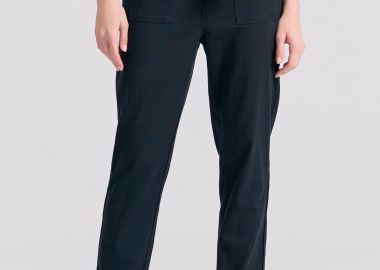 Lyocell blend παντελόνι με ζώνη στη μέση - FUNKY BUDDHA - 