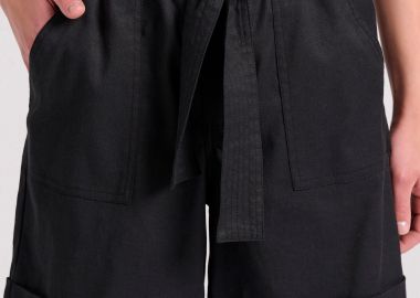 Lyocell blend σορτς με ζώνη - FUNKY BUDDHA - 