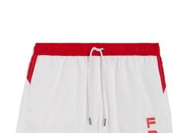Μαγιό Βερμούδα Freddy Logo Long Boardshort FRY1MBL01-WHITE Ανδρικό - Freddy - 