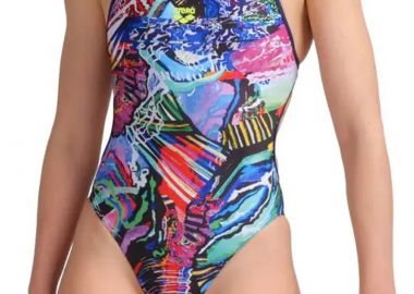 Μαγιό Ολόσωμο Arena Lace Back Allover Προπόνησης 005069-750 Γυναικείο - Arena - 