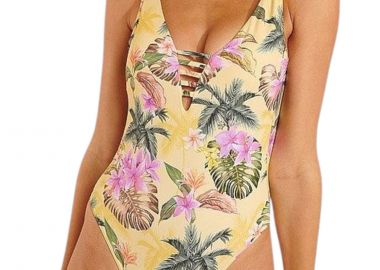 Μαγιό Ολόσωμο Banana Moon Miller Limetropic MILLER LIMETROPIC-LGW12 Γυναικείο - Banana Moon - 