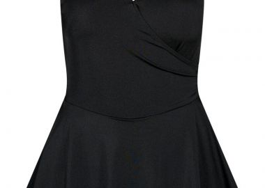 Μαγιό ολόσωμο φόρεμα σε μαύρο χρώμα -  - 