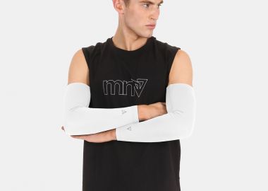 MAGNETIC NORTH COMPRESSION ARM SLEEVES ΑΣΠΡΟ - MAGNETIC NORTH - 