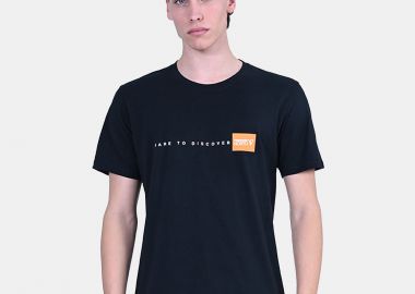 MAGNETIC NORTH DARE TO DISCOVER GRAPHIC T-SHIRT ΜΑΥΡΟ - MAGNETIC NORTH - 