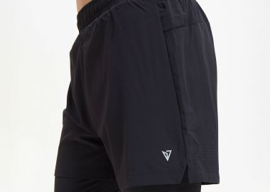MAGNETIC NORTH MEN'S 2 in 1 TRAINING SHORTS ΜΑΥΡΟ - MAGNETIC NORTH - 