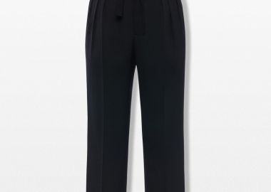 MAISON MARGIELA Ανδρικό Μαύρο Lining Trousers - MAISON MARGIELA - 