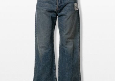 MAISON MIHARA YASUHIRO Ανδρικό Μπλε Flared Denim Pants - MAISON MIHARA YASUHIRO - 