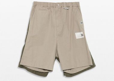 MAISON MIHARA YASUHIRO Ανδρικό Πράσινο Layered Cargo Shorts - MAISON MIHARA YASUHIRO - 