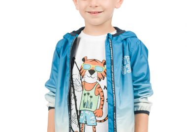 Μακό μπλούζα τύπωμα τίγρης - Λευκό 12-223168-5 - energiers - 