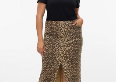 Μακριά φούστα σε animal print VERO MODA -  - 