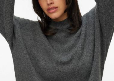 Μακρύ πουλόβερ με ψηλό γιακά VERO MODA -  - 