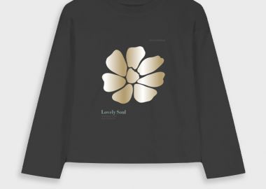 Μακρυμάνικη μπλούζα - ΜΑΥΡΟ 16-125234-5 - energiers - 