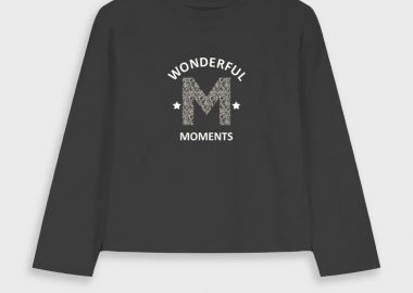 Μακρυμάνικη μπλούζα - ΜΑΥΡΟ 16-125235-5 - energiers - 