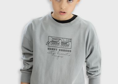 Μακρυμάνικη μπλούζα - SILVER GREY 13-125035-5 - 13-125035-5-8-etwn-silver-grey - energiers - 