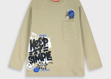 Μακρυμάνικη μπλούζα - SMOKE GREY 13-125022-5 - energiers - 