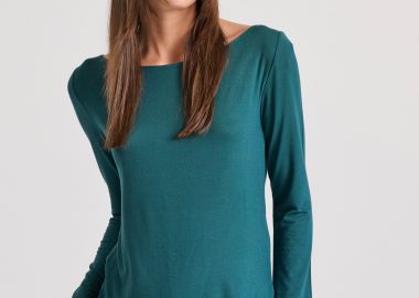 Μακρυμάνικη μπλούζα με raw edges - FUNKY BUDDHA - 