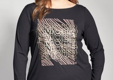 Μακρυμάνικη μπλούζα με στάμπα AMORE -  - 