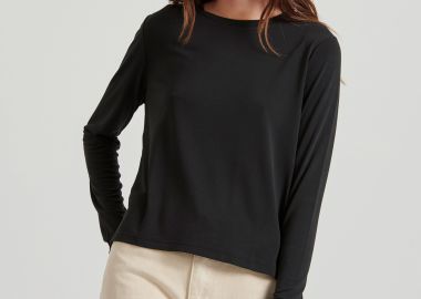 Μακρυμάνικη μπλούζα με στρογγυλή λαιμόκοψη - FUNKY BUDDHA - 